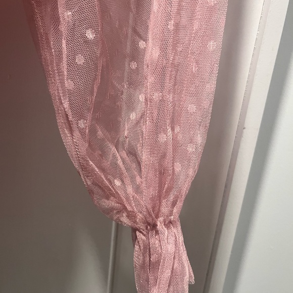 Simple Pink Ruffled Wedding Dress - Picture 8 of 10